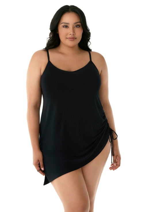 MagicSuit Solids Brynn Plus Size Swim Dress